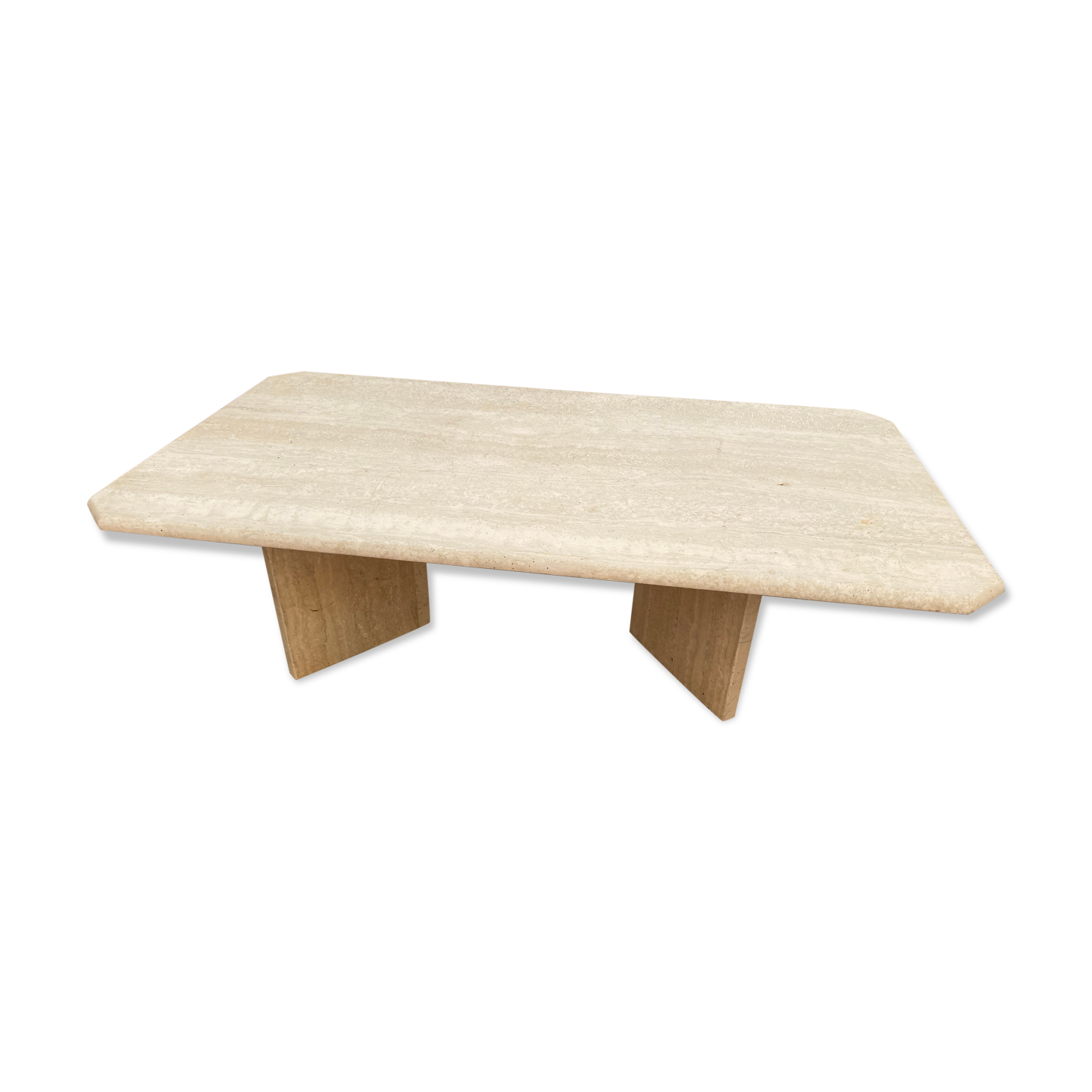 Italian travertine coffee table