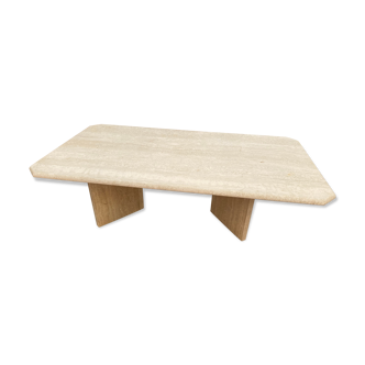 Italian travertine coffee table