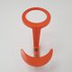 Set of Three Space Age Plastic Orange Wall Hooks by KM Austria, 1960s