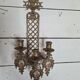 Bronze wall candle holder