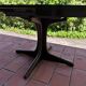 Round table with extension Baumann central foot 1970