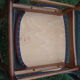 Pair of Scandinavian chairs in teak and red fabric