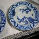Set of 3 plates creil model montereau Japan digs