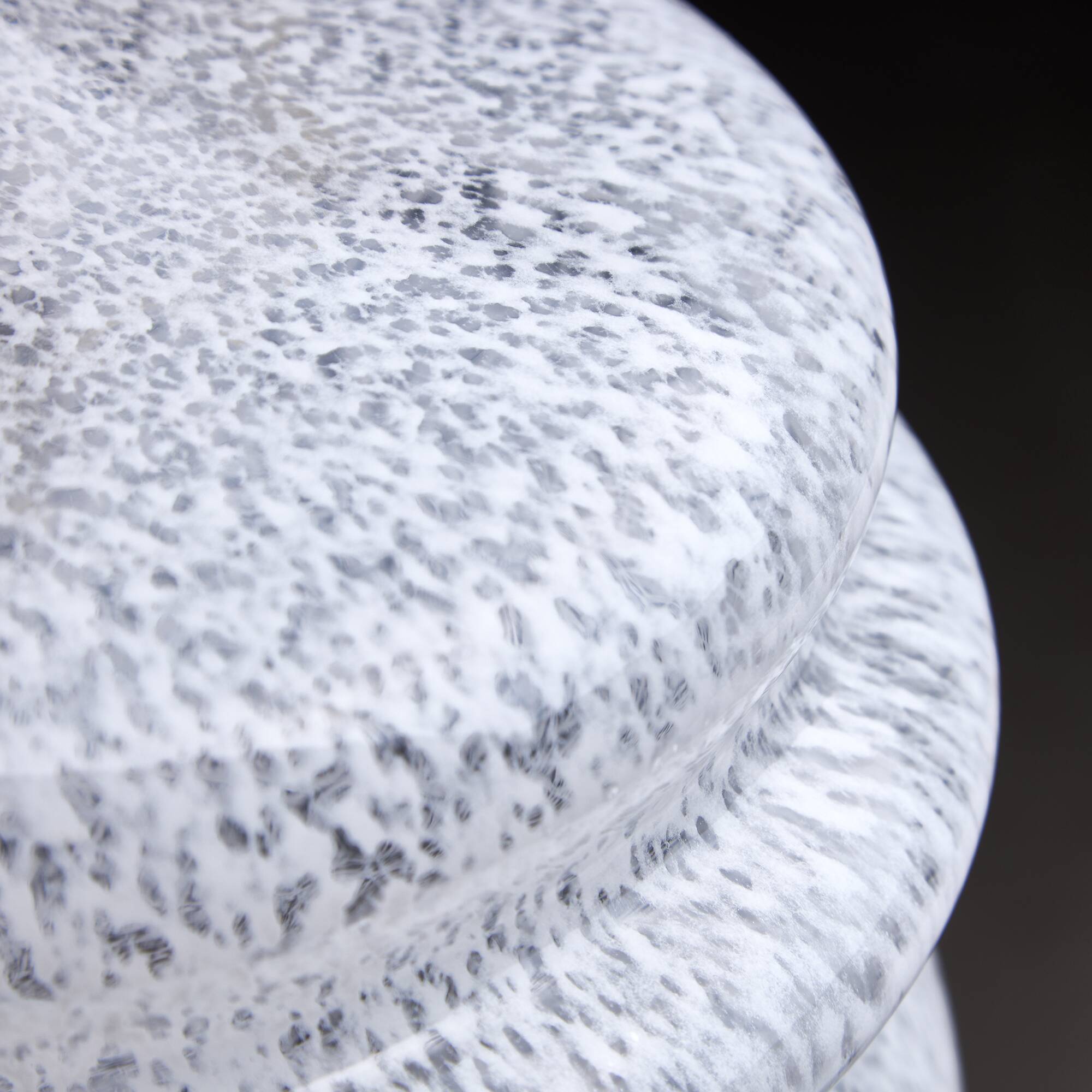 Lampe de table avec base en laiton et verre de Murano