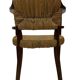 Art Deco chair minimalist oak wicker minimalist design