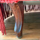 Napoleon III meridian in coral velvet with bouillon fringes – condition c