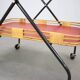 1960s Czechoslovak Mid-Century Folding Bamboo Serving Trolley Bar Cart