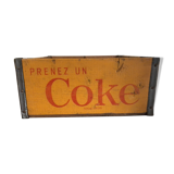 Old crate of old wooden coca cola