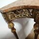 Console in gilded wood and red marble from the 1920s