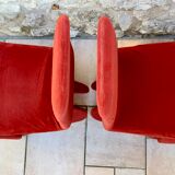 Pair of 1960s/70s fabric seats