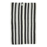 1970s Vintage Turkish Oushak Handmade  White Black Runner Rug  182x296
