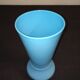 Vase vintage en opaline bleue