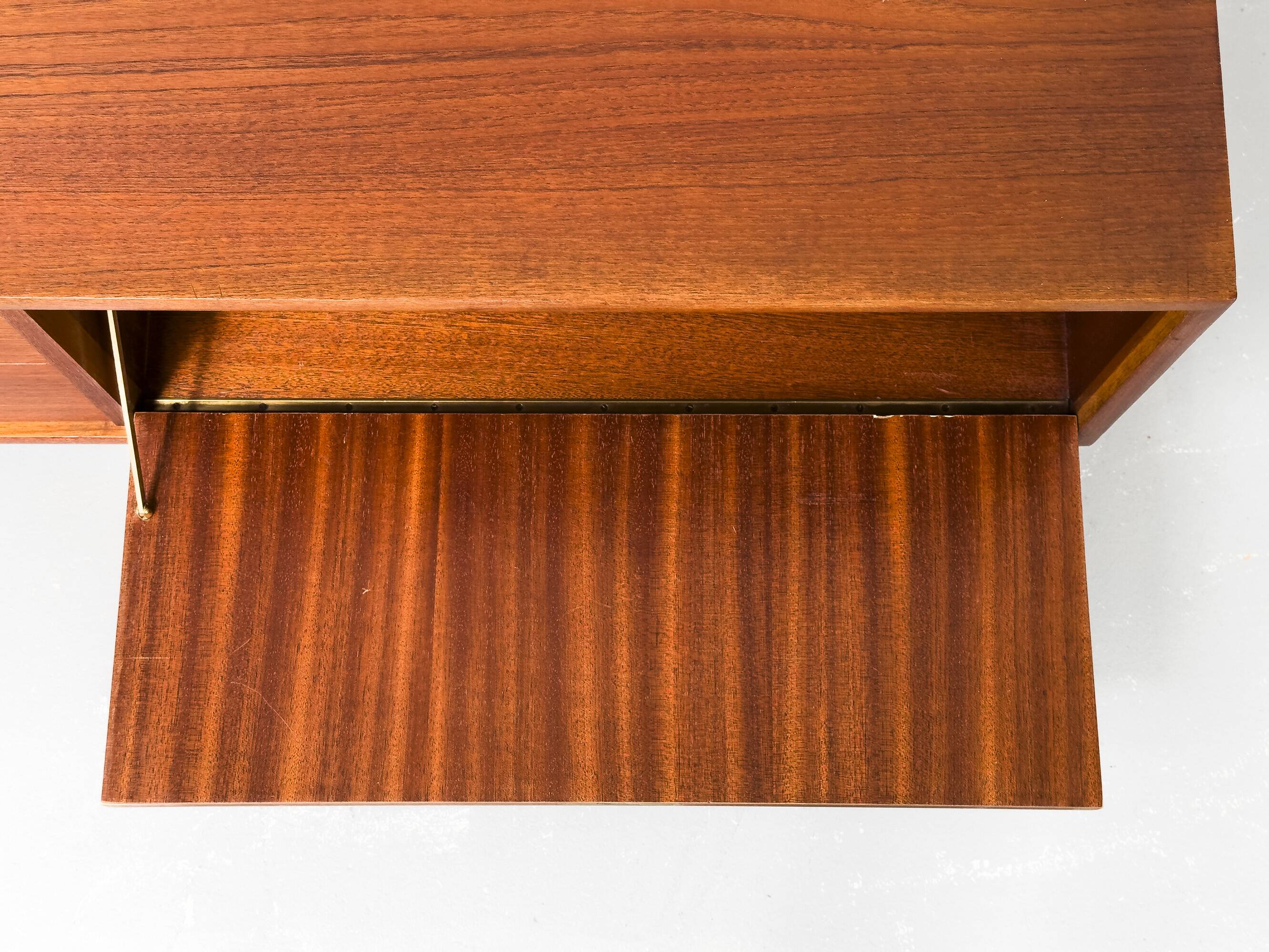 Teak lowboard with drawers from WK Möbel, 1960s