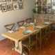 Large farmhouse table from Tonge in restored solid oak – 220 cm
