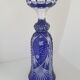 Vase bleu cristallery of lorraine - large model