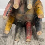 African wooden stool Zindi