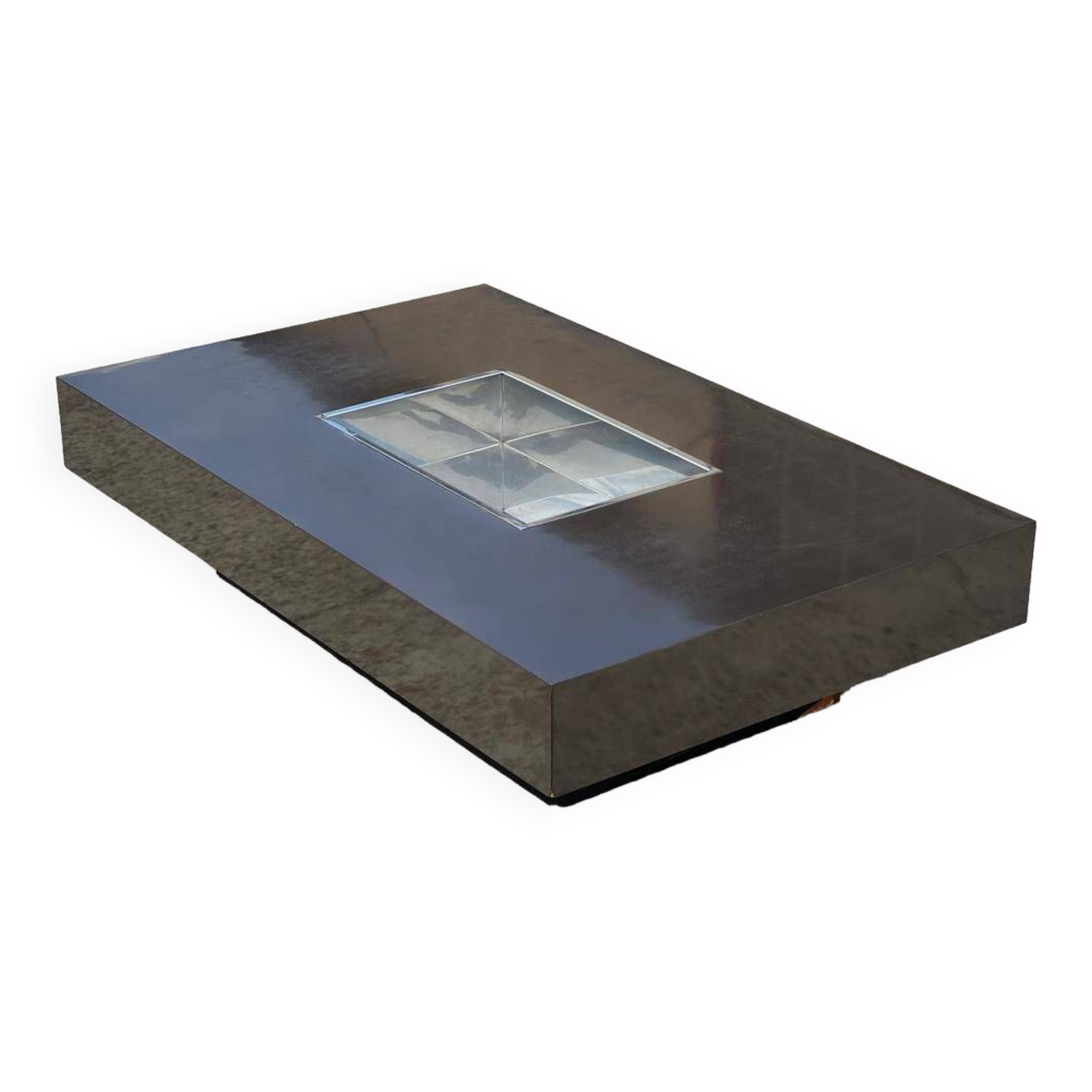 Coffee table in the style of Willy Rizzo Italian Design 1970