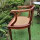 Wooden and cane office chair