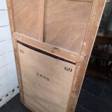 Art Deco gilded trumeau, bevelled mirror