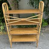 1950s rattan shelf
