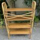 1950s rattan shelf