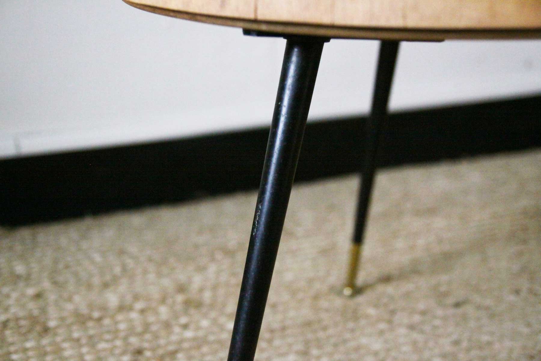Table tripode en bois vintage