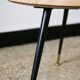 Table tripode en bois vintage