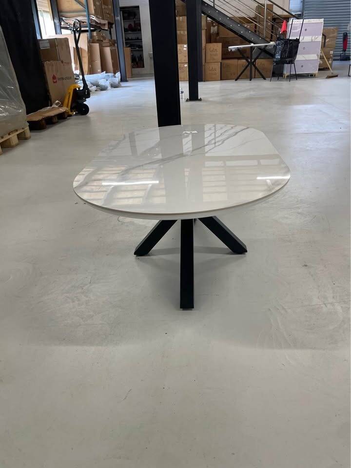 White ceramic coffee table