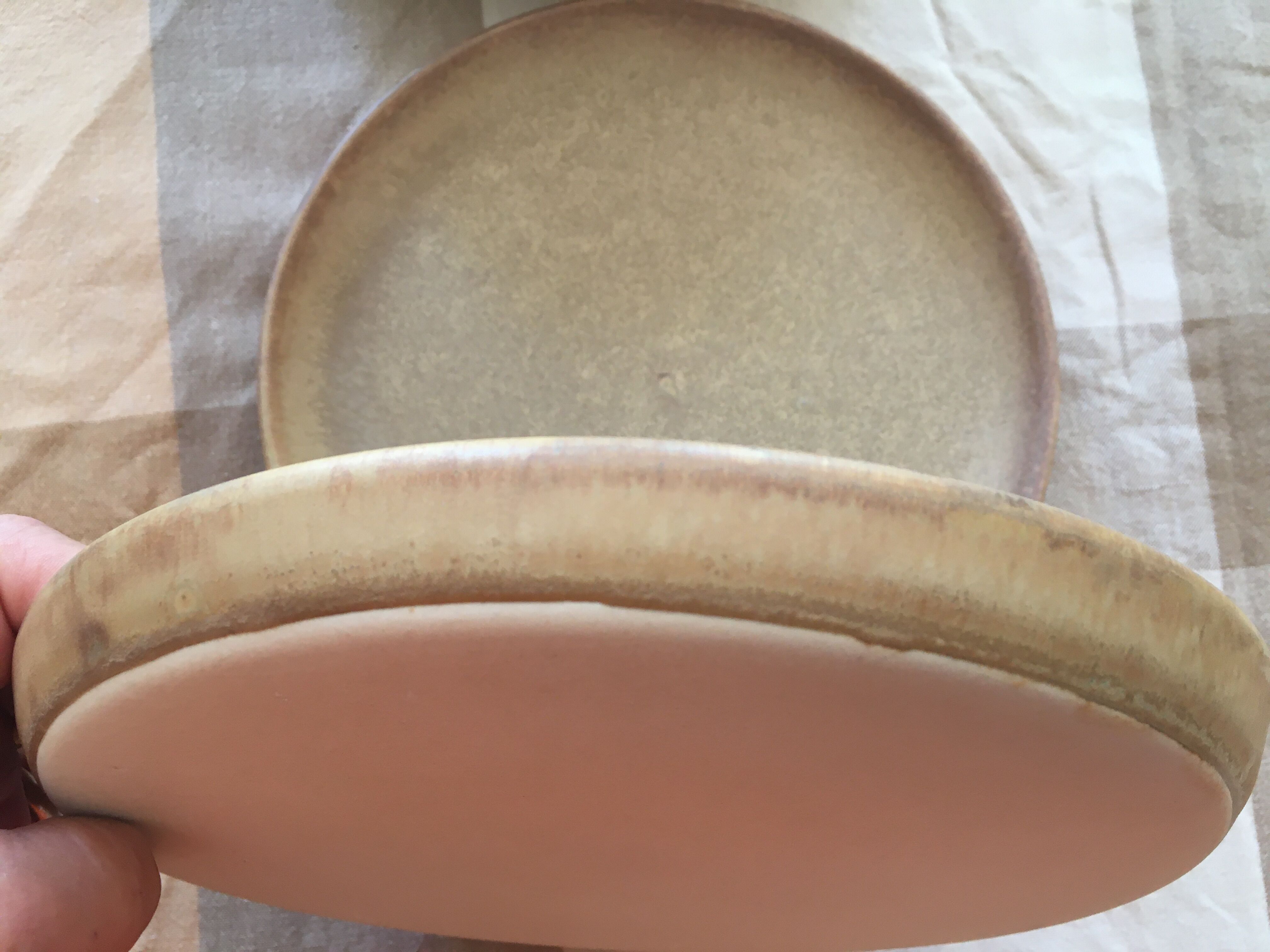 Lot of 8 flat sandstone plates