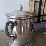 Silver metal ice bucket