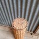 Vintage rattan wicker umbrella stand