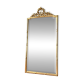 Miroir ancien à fronton doré Louis XVI