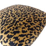 Pair of leopard velvet stools mid-century, Europe, 1960s