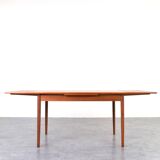 Mid-Century Danish Teak Extendable Dining Table, 1960s.