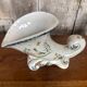 Old corn plenty vase white ceramic vintage moustiers decor