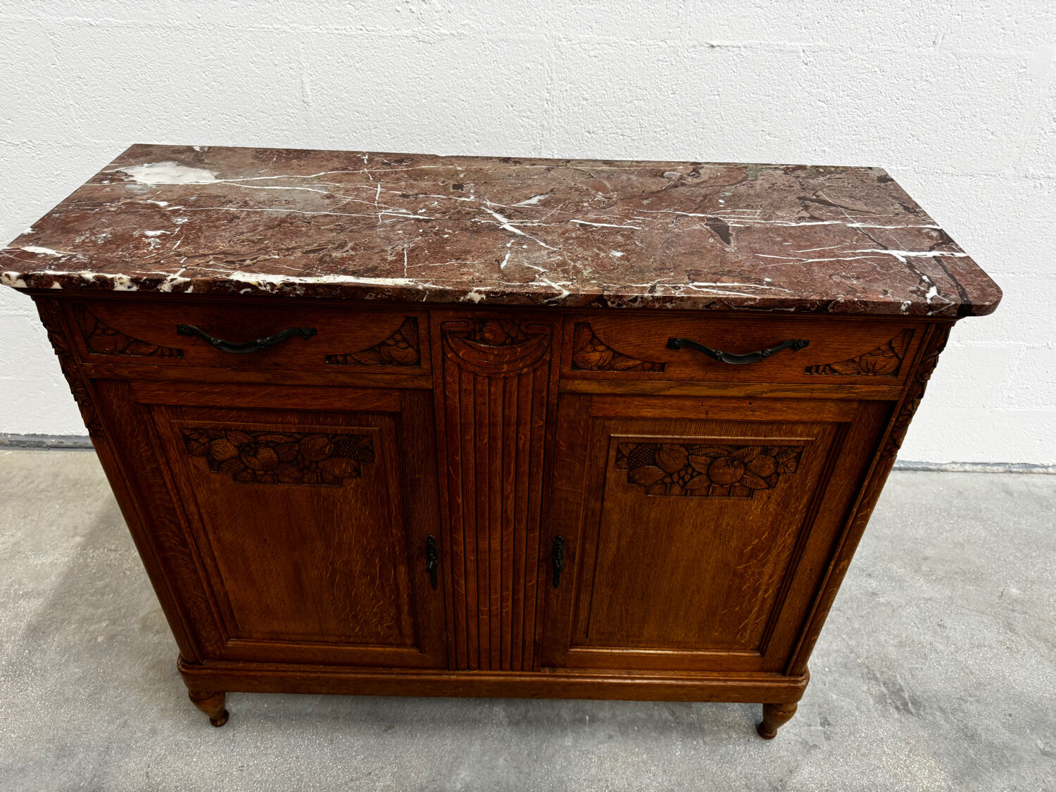 Louis XVI buffet in wood and marble