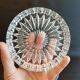 Lot de 2 sous coupes coupelles bijoux cristal dessous bouteille vide poche