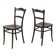 Paire de chaises de café / salle à manger en bois courbé antiques par J&J Kohn, Autriche, vers 1