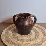 Glazed terracotta jug