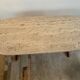 Travertine and wood coffee table from the 60s-70s