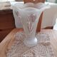 Vintage tulip vase in pressed molded glass