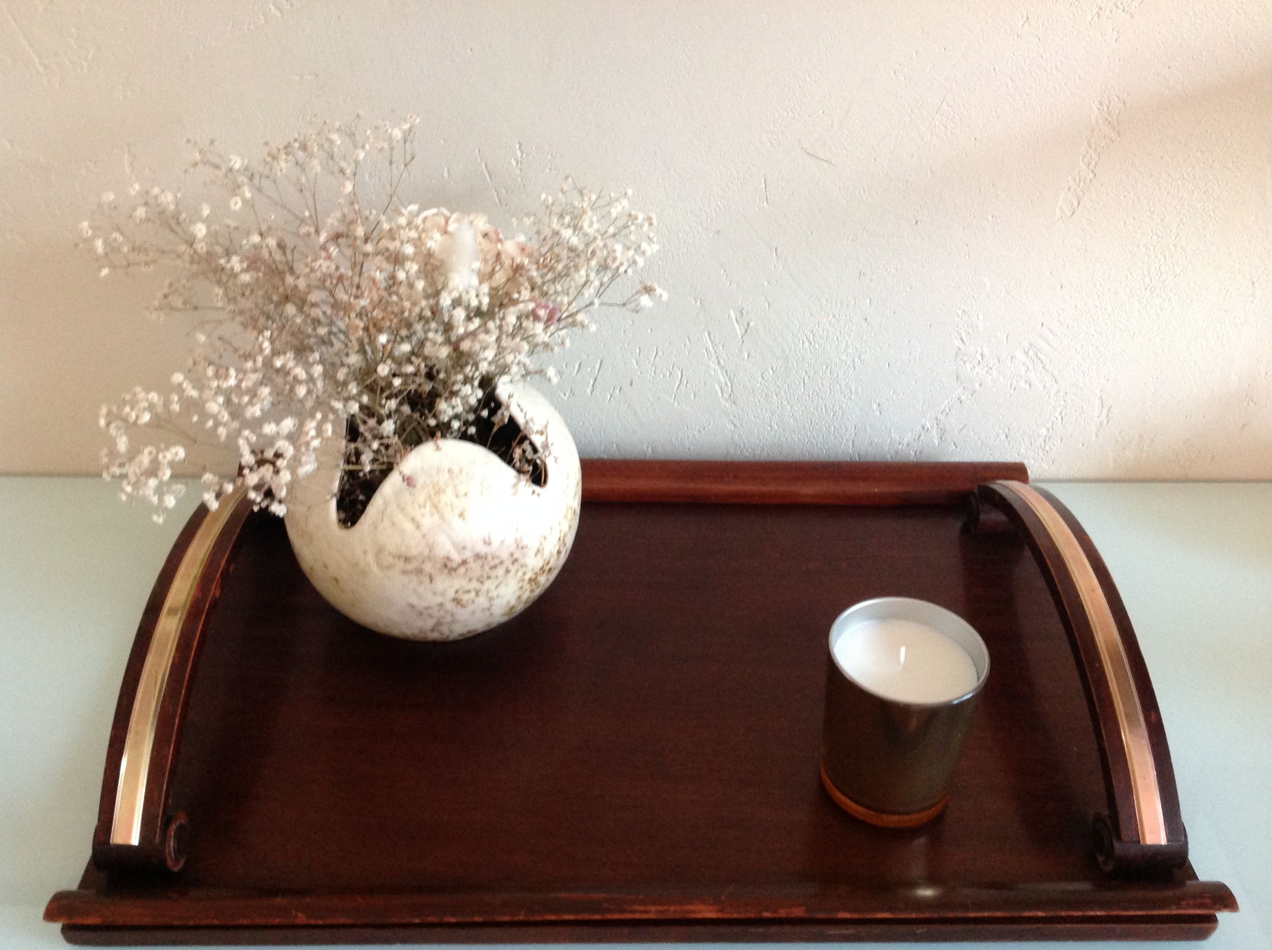 Wooden top art deco style / vintage 40s-50s