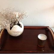 Wooden top art deco style / vintage 40s-50s