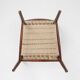 Teak dining chairs with braided rope seat, Belgium 1960s