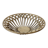 Vintage brass cut-out cup, Mid-Century design from the 1960s.