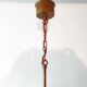 1960 vintage brass chandelier - glass