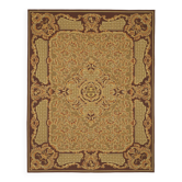 Handmade European Vintage Aubusson Kilim 277 cm x 356 cm
