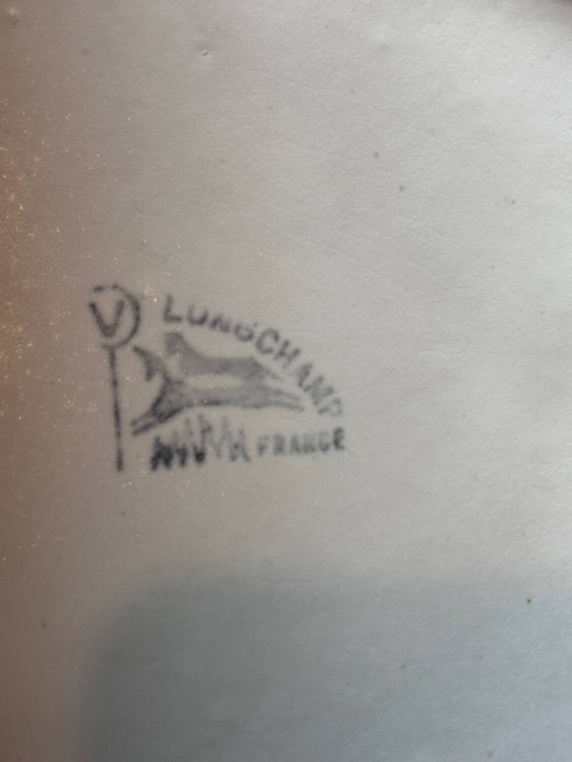 Set of 12 compartment plates in stoneware – Longchamp, France – Here