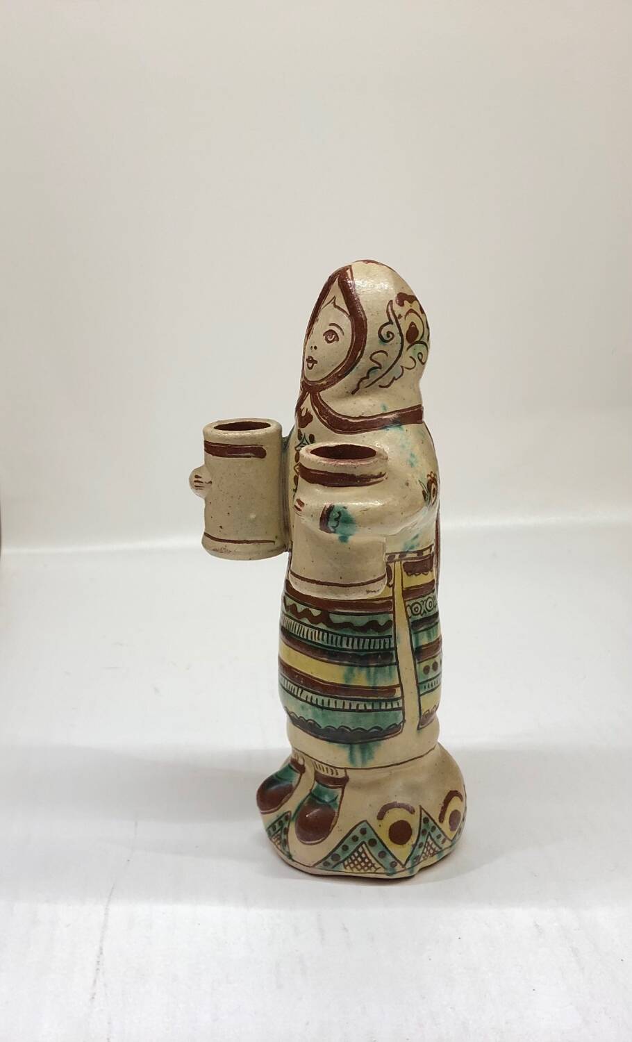 Handcrafted anthropomorphic candlestick