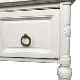 Louis XVI-style tiered desk lay white